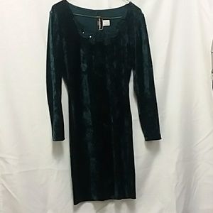 Crushed velour dress